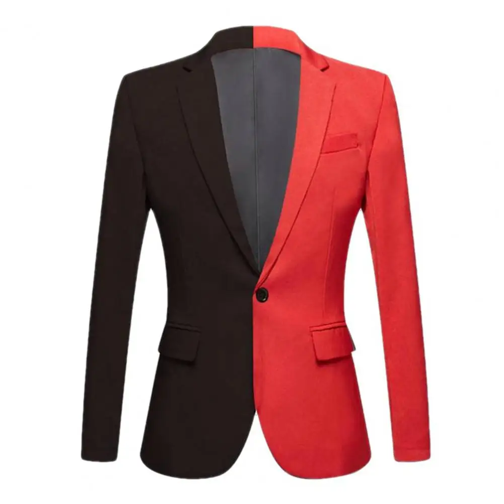 Men Lightweight Suit Coat Flap Pockets Suit Coat Slim Fit Lapel Suit Coat with Patchwork Contrast Color Long Sleeve for Men's
Men Lightweight Suit Coat Flap Pockets Suit Coat Slim Fit Lapel Suit Coat with Patchwork Contrast Color Long Sleeve for Men's