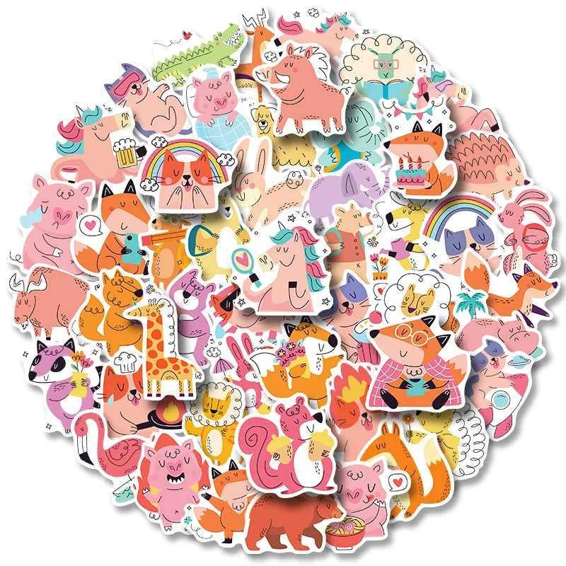 10/30/50pcs Self-created Cute Animal Stickers Personalized Ins Wind Girl DIY Animal Notebook Riding Helmet Stickers
10/30/50pcs Self-created Cute Animal Stickers Personalized Ins Wind Girl DIY Animal Notebook Riding Helmet Stickers