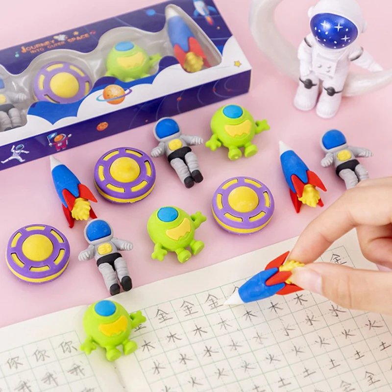 1 компл. Мультфильм милый Kawaii космический ракета летающая тарелка резиновый Мини Ластик Набор для детей канцелярские принадлежности офисные и школьные принадлежности
1 компл. Мультфильм милый Kawaii космический ракета летающая тарелка резиновый Мини Ластик Набор для детей канцелярские принадлежности офисные и школьные принадлежности