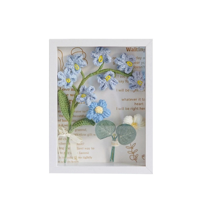 Crocheted Wool Flower Finished Knitted Bouquet Photo Ornaments Pendant Valentine's Day Gift Reusable Blue
Crocheted Wool Flower Finished Knitted Bouquet Photo Ornaments Pendant Valentine's Day Gift Reusable Blue