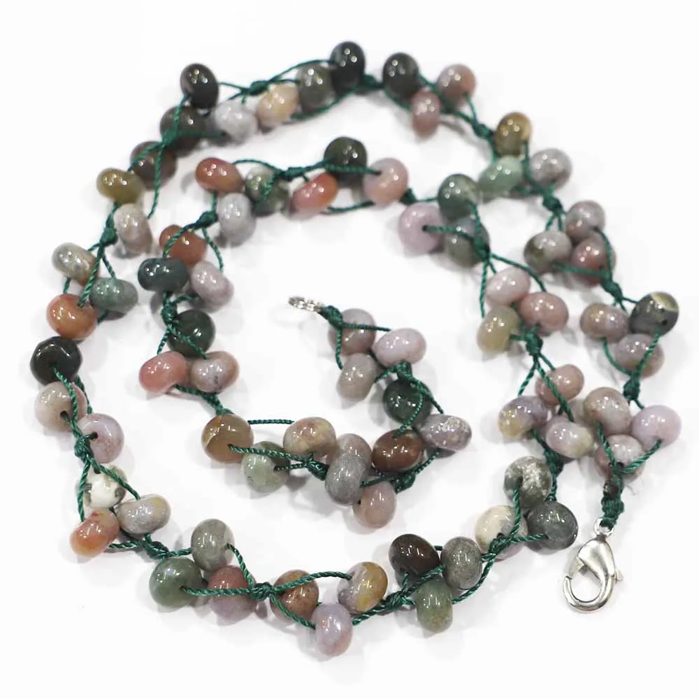 5*8MM Natural Stone Lndian Agate Abacus Beads Necklace Reiki Charms Semi Precious Fashion Jewelry Bracelet Accessories Wholesale
5*8MM Natural Stone Lndian Agate Abacus Beads Necklace Reiki Charms Semi Precious Fashion Jewelry Bracelet Accessories Wholesale