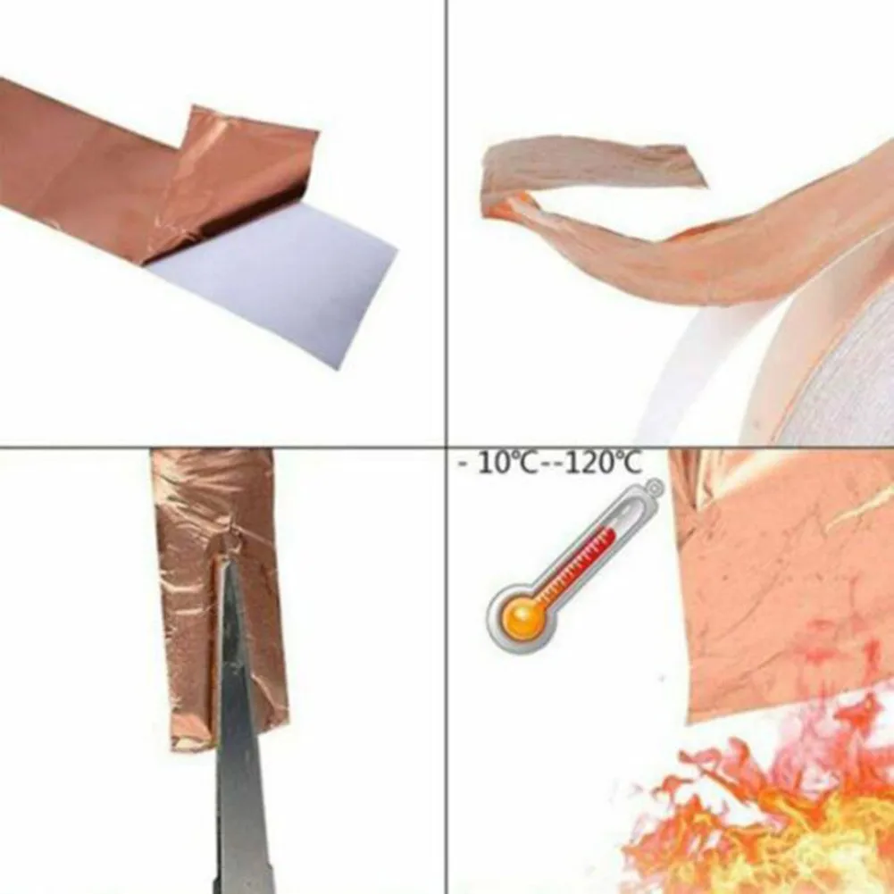 Durable High Quality Copper Foil Tape 10m Tape Waterproof 10M 1pc EMI Shield Fittings Heat Resistance Pickup Repellent
Durable High Quality Copper Foil Tape 10m Tape Waterproof 10M 1pc EMI Shield Fittings Heat Resistance Pickup Repellent