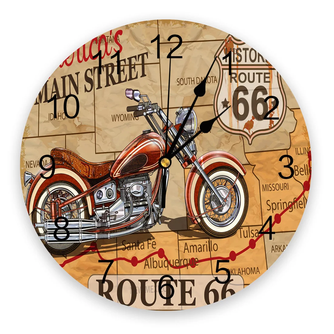 Red Motorcycle Stars Plate Retro Wall Clock Modern Design Silent Bedroom Living Room Decoration Round Hanging Clocks
Red Motorcycle Stars Plate Retro Wall Clock Modern Design Silent Bedroom Living Room Decoration Round Hanging Clocks