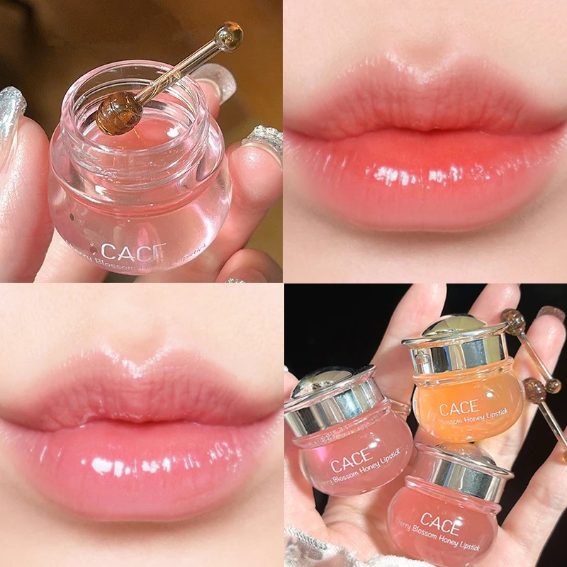 

Moisturizing Anti-wrinkle Lip Blam Mask Cherry Blossom Honey Unisex Lips Oil Nourishing Fade Lip Lines Lipstick Lips Sleep Mask