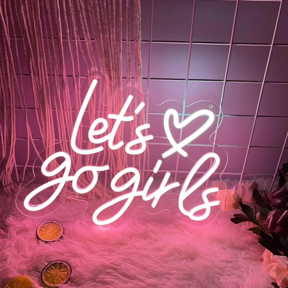 Lets go girl Neon Sign Bedroom Decor Room Wedding Decoration Wall Sign Led Neon Lights Lamps for Birthday Gifts Neon Night Light
Lets go girl Neon Sign Bedroom Decor Room Wedding Decoration Wall Sign Led Neon Lights Lamps for Birthday Gifts Neon Night Light