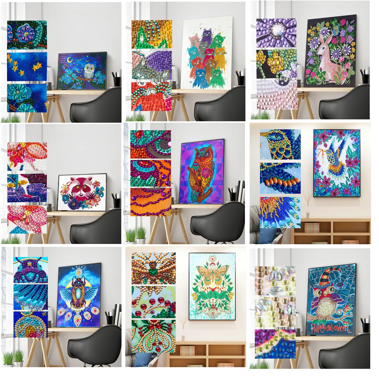 5D DIY Diamond Painting Owl Animal Series Cartoon DIY diamond painting Cross Stitch for kids Home Wall Decoration Gift
5D DIY Diamond Painting Owl Animal Series Cartoon DIY diamond painting Cross Stitch for kids Home Wall Decoration Gift