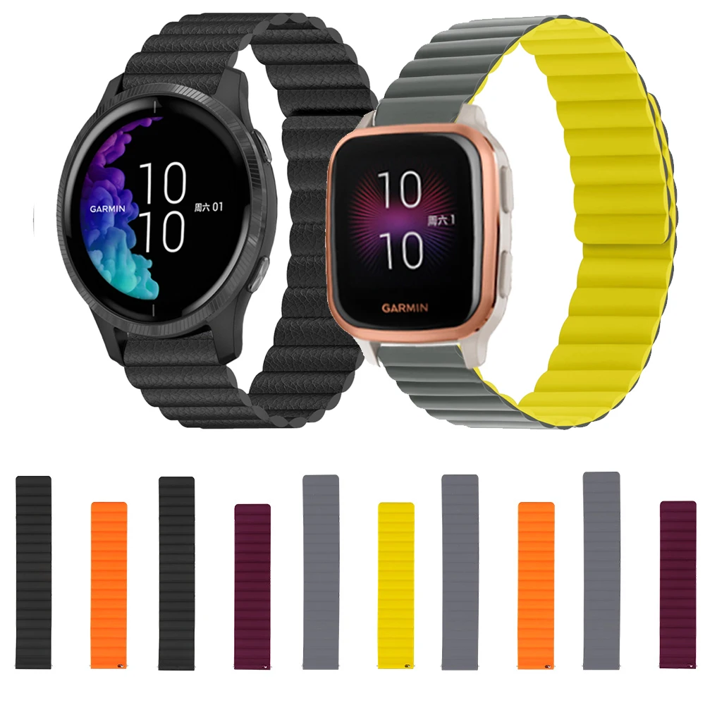 Magnetic Silicone Loop Band Strap For Garmin Venu Sq 2 /venu2 plus forerunner245 245M 645 645M Vivoactive 3 Music element
Magnetic Silicone Loop Band Strap For Garmin Venu Sq 2 /venu2 plus forerunner245 245M 645 645M Vivoactive 3 Music element