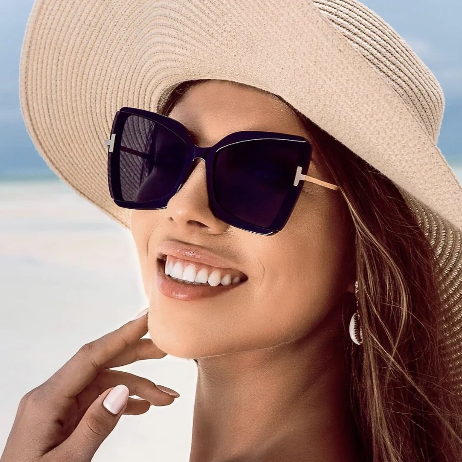 

Солнцезащитные очки женские в ретро стиле, дизайнерские винтажные градиентные темные очки квадратной формы, с серой металлической оправой, для отдыха на открытом воздухе и путешествий, UV400, большие размеры