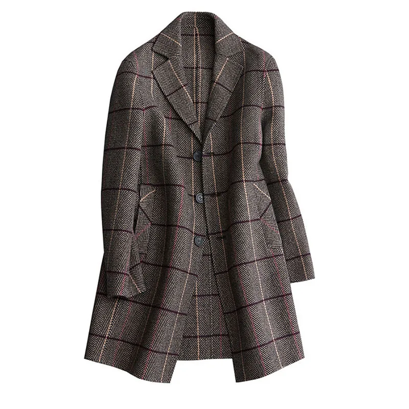 Осень-зима 2022, мужской Тренч, повседневное шерстяное пальто в клетку, Стильная мужская элегантная ветровка, Высококачественная куртка
Осень-зима 2022, мужской Тренч, повседневное шерстяное пальто в клетку, Стильная мужская элегантная ветровка, Высококачественная куртка