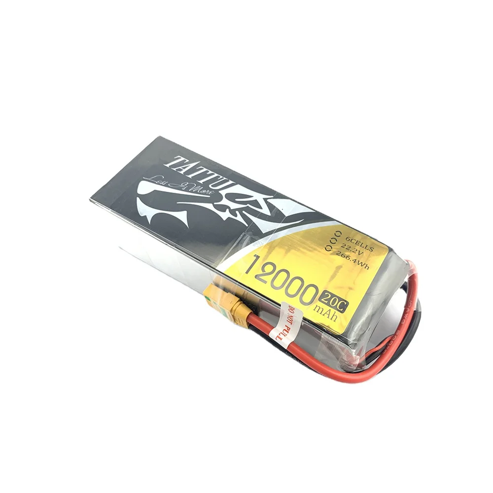 ACE TATTU 6S1P 20C 22.2V 12000mAh Lipo Battery With XT90S Female Plug for Agriculture UAV Drone accessory RC Multicopter
ACE TATTU 6S1P 20C 22.2V 12000mAh Lipo Battery With XT90S Female Plug for Agriculture UAV Drone accessory RC Multicopter