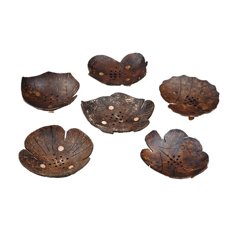Creative Soap Holder Wooden Coconut Shell Bathroom Drain Soap Dish Cartoon Animal Soap Tray(6Pcs) 
Creative Soap Holder Wooden Coconut Shell Bathroom Drain Soap Dish Cartoon Animal Soap Tray(6Pcs)