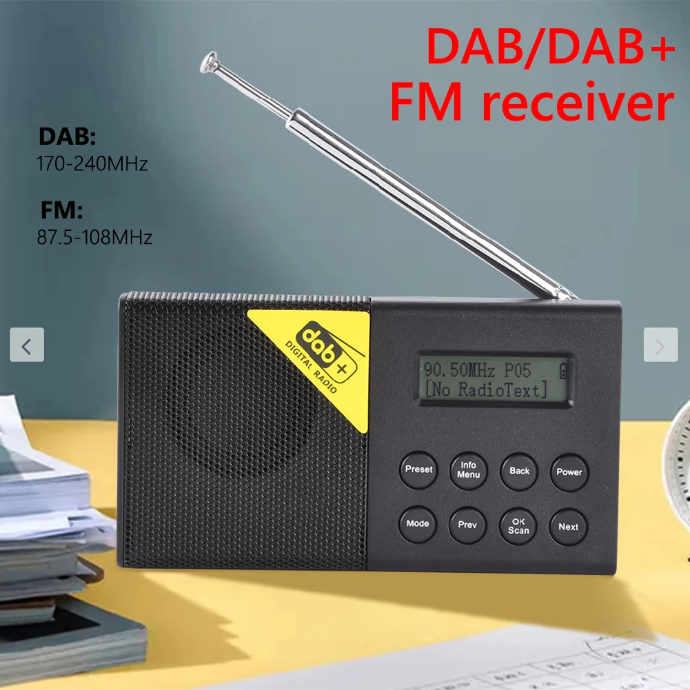 Mini Portable Digital Radio 3.5mm Stereo Bluetooth-compatible 5.0 FM DAB Alarm Clock Radio Player with Telescopic Antenna
Mini Portable Digital Radio 3.5mm Stereo Bluetooth-compatible 5.0 FM DAB Alarm Clock Radio Player with Telescopic Antenna