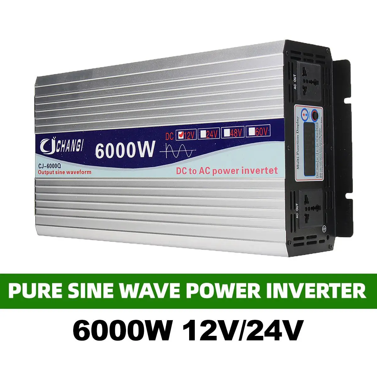 Новый инвертор 12 В 110 в 3000 Вт 4000 Вт 5000 Вт 6000 Вт 24 В постоянного тока до 110 В переменного тока Преобразователь напряжения с чистой синусоидой 60 Г...
Новый инвертор 12 В 110 в 3000 Вт 4000 Вт 5000 Вт 6000 Вт 24 В постоянного тока до 110 В переменного тока Преобразователь напряжения с чистой синусоидой 60 Г...