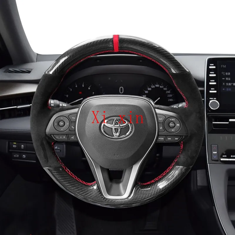 DIY Private Custom Carbon Fiber Suede Hand Stitched Steering Wheel Cover For TOYOTA COROLLA Camry Levin avalon RAV4 Car Interior
DIY Private Custom Carbon Fiber Suede Hand Stitched Steering Wheel Cover For TOYOTA COROLLA Camry Levin avalon RAV4 Car Interior