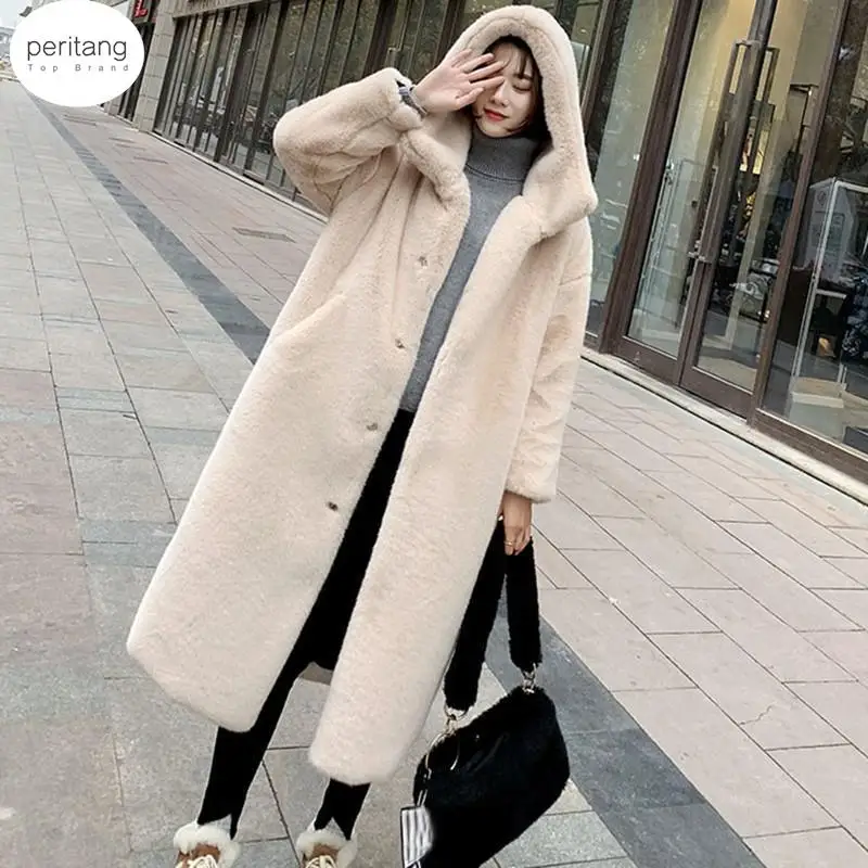 Winter Women High Quality Faux Rabbit Fur Coat Luxury Long Fur Coat Loose Lapel OverCoat Thick Warm Female Plush Coats
Winter Women High Quality Faux Rabbit Fur Coat Luxury Long Fur Coat Loose Lapel OverCoat Thick Warm Female Plush Coats
