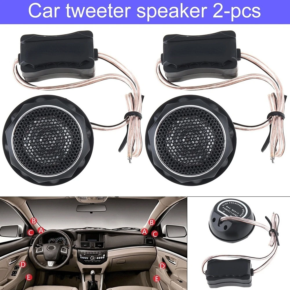 2pcs Universal 140W High Efficiency Mini Circle Tweeter Speakers for Car Active Sound Box
2pcs Universal 140W High Efficiency Mini Circle Tweeter Speakers for Car Active Sound Box