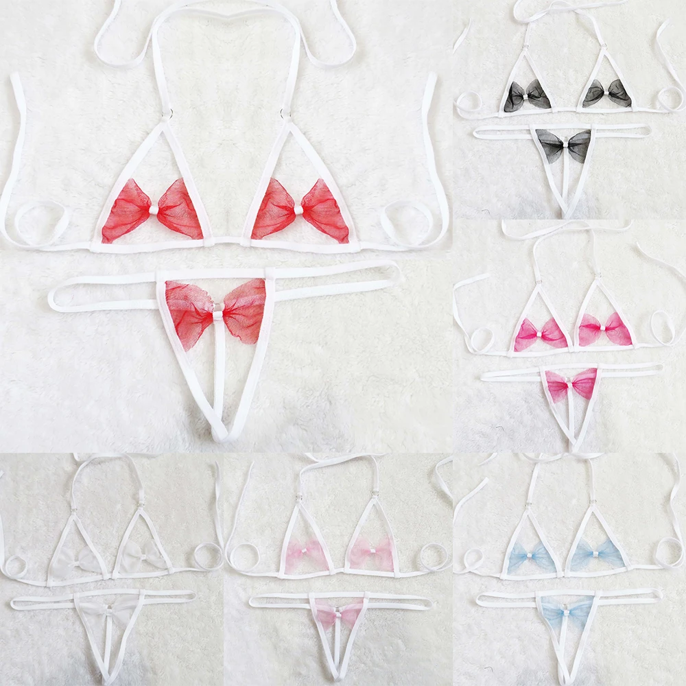 Women Lace Lingerie Bra See Through Ultra-thin Sleepwear Low Waist Breathable G-String Thong Underwear Set Intimate
Women Lace Lingerie Bra See Through Ultra-thin Sleepwear Low Waist Breathable G-String Thong Underwear Set Intimate
