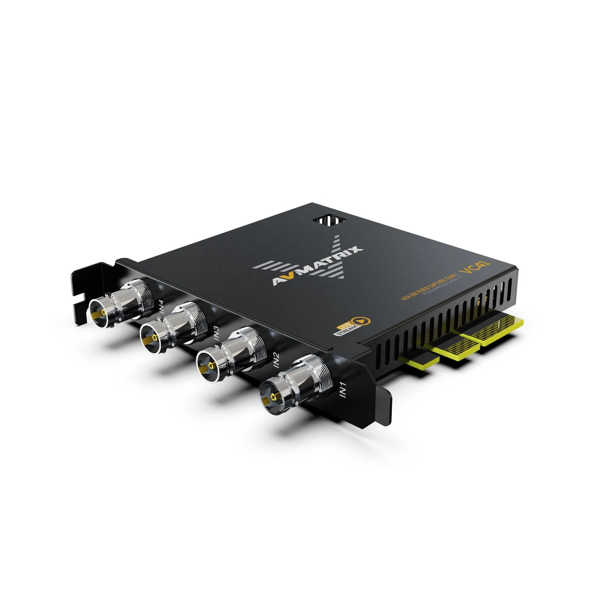 VC41 HD 4 Channel PCIe SDI Video Game Digital Camera Capture Card for Live Streaming Platform
VC41 HD 4 Channel PCIe SDI Video Game Digital Camera Capture Card for Live Streaming Platform