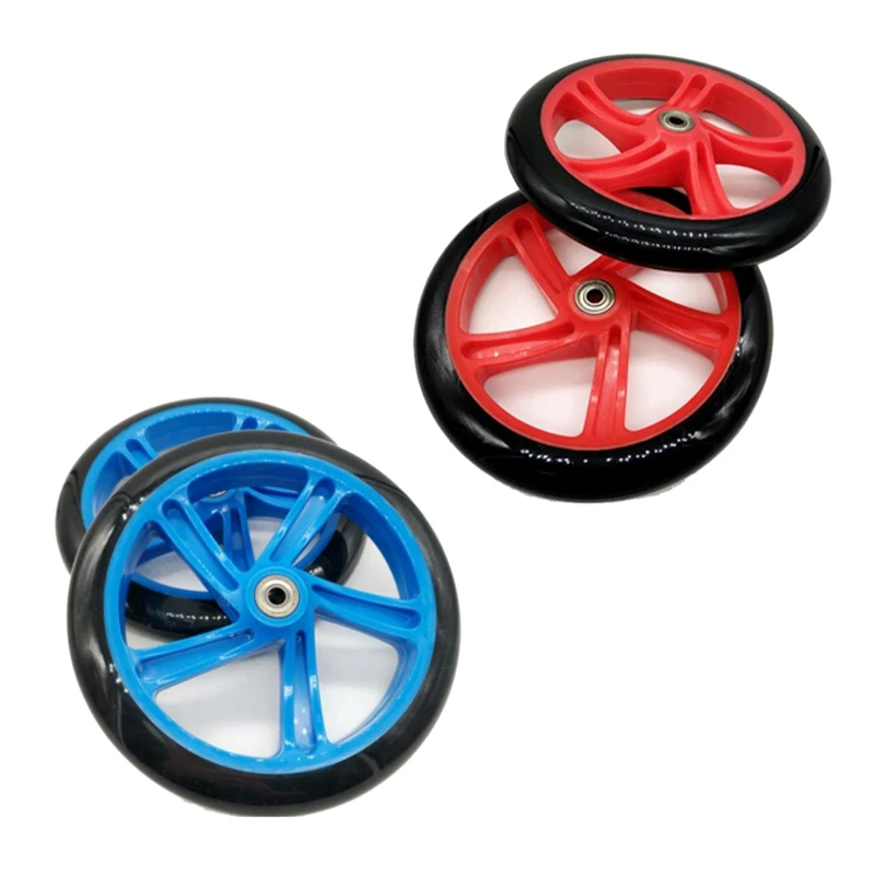 4 Pieces Scooter Wheel 200 Mm PU Material Wheel Thickness 30 Mm ABEC-7 Bearing Scooter Accessories,Blue & Red
4 Pieces Scooter Wheel 200 Mm PU Material Wheel Thickness 30 Mm ABEC-7 Bearing Scooter Accessories,Blue & Red