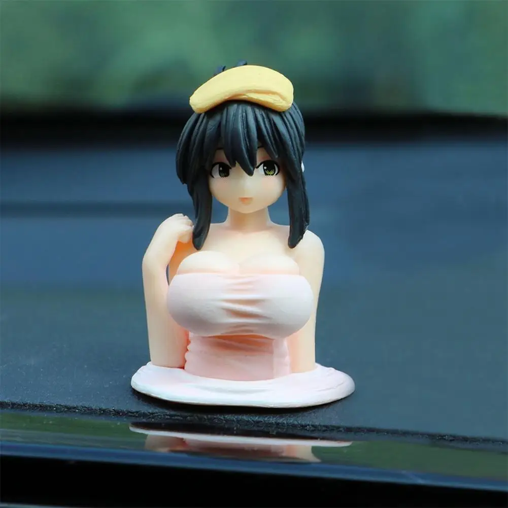 

Kanako Chest-shaking Ornament Car Interior Dashboard Decor Widget Sexy Anime Chest Shaking Ornament Girls Boys Home Decor