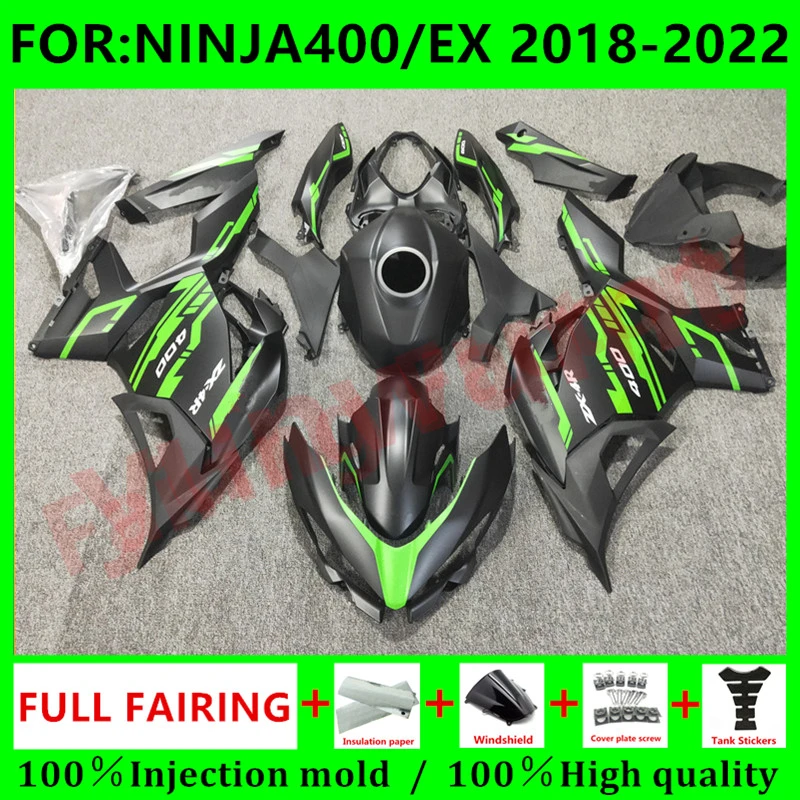 Полный комплект обтекателей для мотоцикла, подходит для Ninja400 EX400 EX Ninja 400 2018 2019 2020 2021 2022 2023, обтекатель кузова, зеленый, черный
Полный комплект обтекателей для мотоцикла, подходит для Ninja400 EX400 EX Ninja 400 2018 2019 2020 2021 2022 2023, обтекатель кузова, зеленый, черный