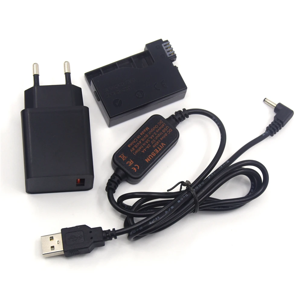 QC3.0 Charger+USB DC Cable+DR-E8 Coupler LP-E8 Dummy Battery For Canon EOS T2i T3i T4i T5i 550D 600D 650D 700D X4 X5 X6 Camera
QC3.0 Charger+USB DC Cable+DR-E8 Coupler LP-E8 Dummy Battery For Canon EOS T2i T3i T4i T5i 550D 600D 650D 700D X4 X5 X6 Camera