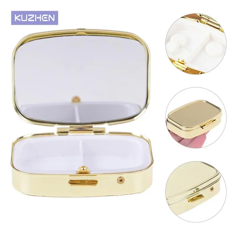 2 Grid Moistureproof Folding Medicine Holder Pill Storage Box Metal Rectangle Waterproof Sterile Package Box
2 Grid Moistureproof Folding Medicine Holder Pill Storage Box Metal Rectangle Waterproof Sterile Package Box