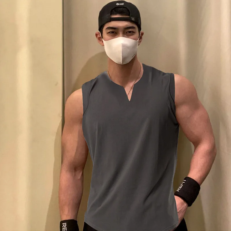 New Men Fitness Clothes V Neck Cotton Tank Tops Summer Muscle Bodybuilding Slim Fit Workout Tops Sleeveless Shirt for Men Brand
New Men Fitness Clothes V Neck Cotton Tank Tops Summer Muscle Bodybuilding Slim Fit Workout Tops Sleeveless Shirt for Men Brand