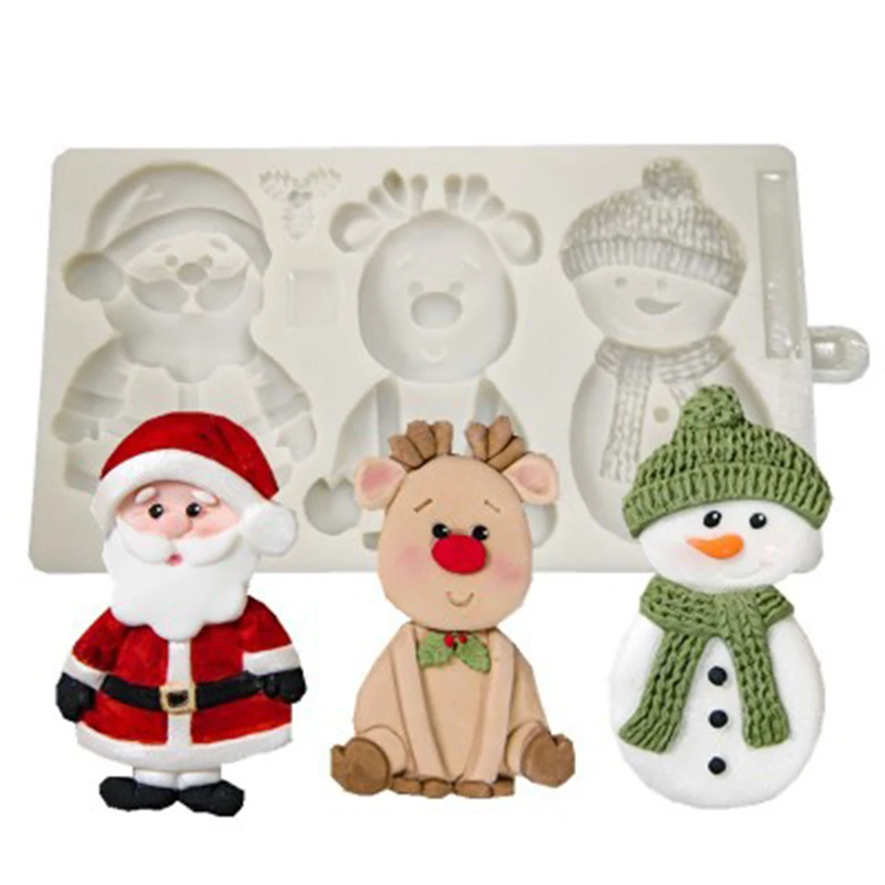 Christmas Cookie Silicone Mold Santa Claus Fondant Chocolate Candy Mold DIY Xmas Cake Decorating Tools Baking Tools
Christmas Cookie Silicone Mold Santa Claus Fondant Chocolate Candy Mold DIY Xmas Cake Decorating Tools Baking Tools