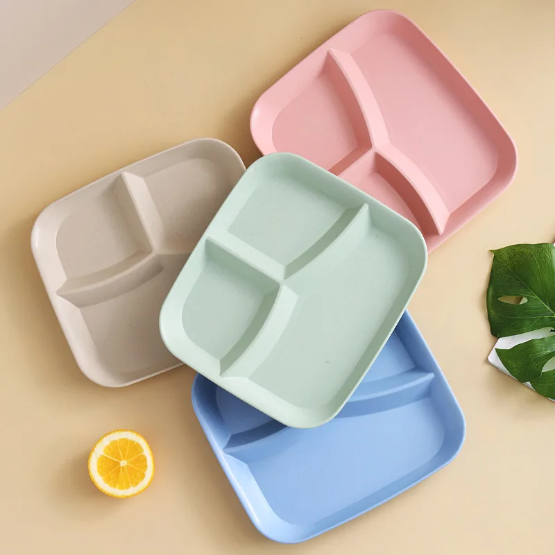 Square Dinner Plate Fat-reducing Dinner Plate Three-grid Children Meal Plate Household Tableware Set Cake Dessert Salad Plate
Square Dinner Plate Fat-reducing Dinner Plate Three-grid Children Meal Plate Household Tableware Set Cake Dessert Salad Plate