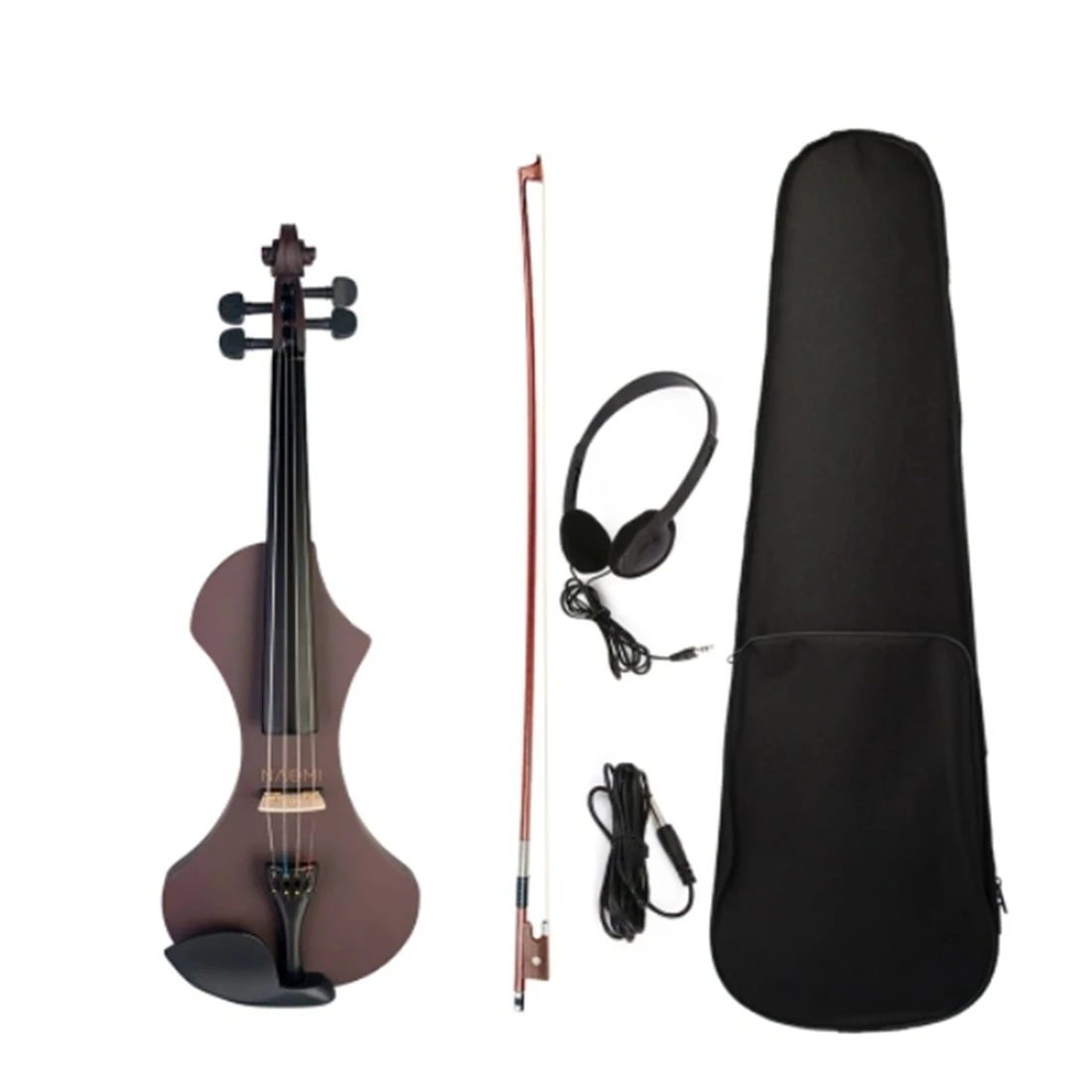 NAOMI V1 Series 4/4 Full Size Electric Violin Hand-Carved Solid Wood Violin Body Dark Red
NAOMI V1 Series 4/4 Full Size Electric Violin Hand-Carved Solid Wood Violin Body Dark Red