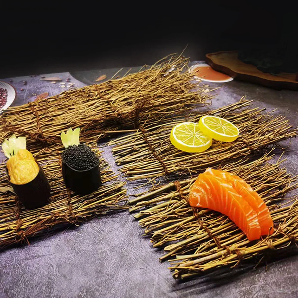 

6 Pcs Props Bamboo Sushi Arrangement Dining Table Decoration Dish Sashimi Backdrop