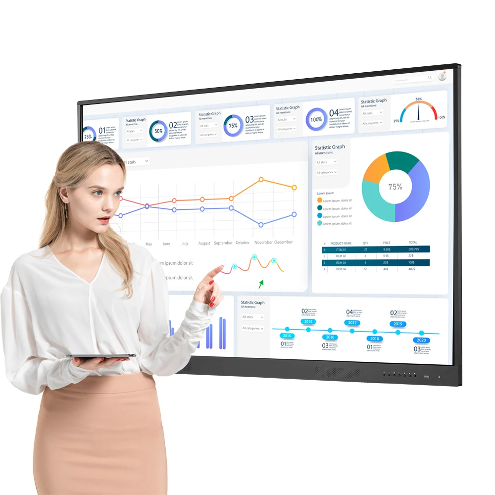 win 10 and android dual system all in one interactive flat panel UT 100 for business 
win 10 and android dual system all in one interactive flat panel UT 100 for business