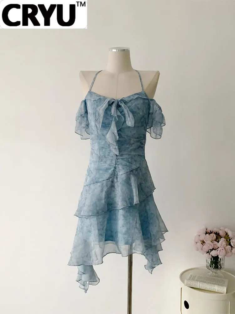Women Vintage Chic Tierred Ruffle Design Slim One-Piece 2023 Summer New Irregular Retro Neck-mounted Dress French Style Elegance
Women Vintage Chic Tierred Ruffle Design Slim One-Piece 2023 Summer New Irregular Retro Neck-mounted Dress French Style Elegance