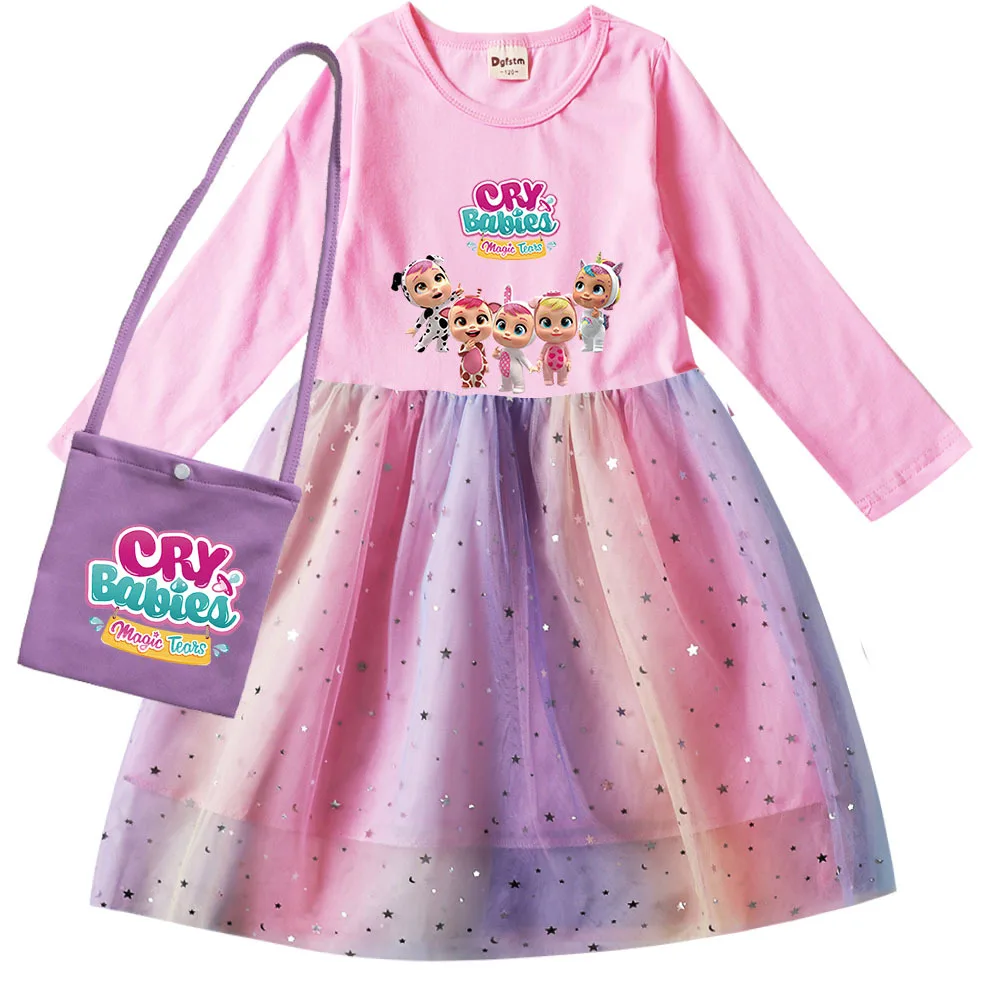 Cute Cry Baby Princess Kids Dress Star Sequined Girls Dress Spring Fall Long Sleeve Children Clothing Tutu Kids Party Dresses
Cute Cry Baby Princess Kids Dress Star Sequined Girls Dress Spring Fall Long Sleeve Children Clothing Tutu Kids Party Dresses