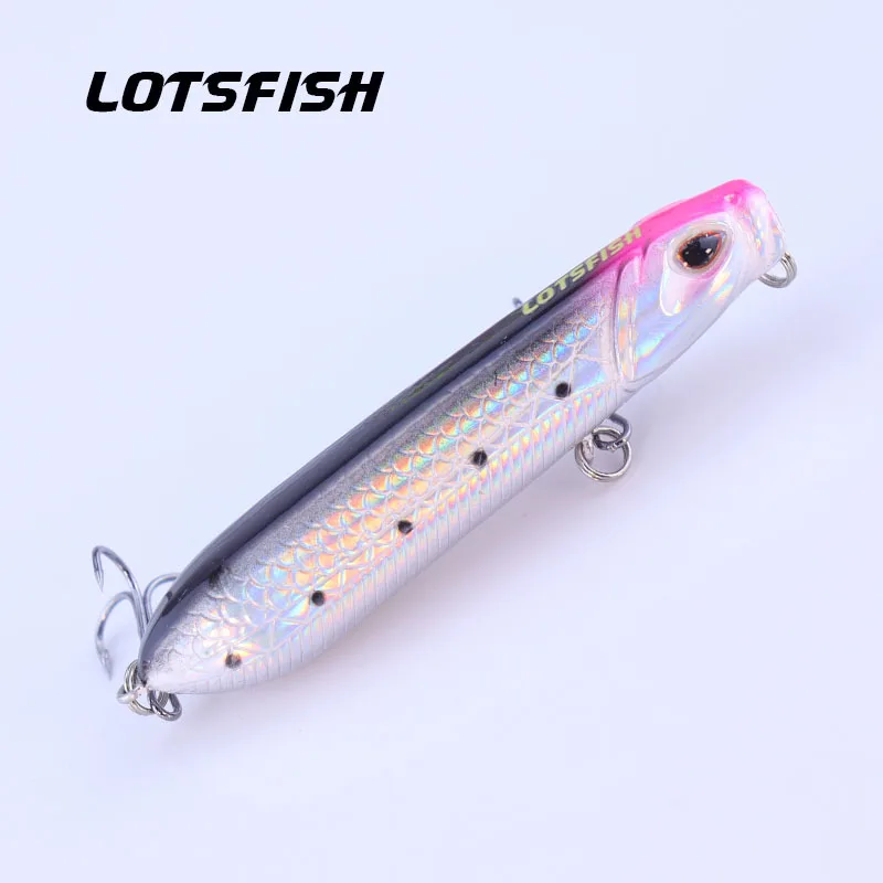 8cm 11.5g Fishing Lure Topwater Pencil Lure Far Casting Floating Fishlure Coating Body Artificial Hard Baits For Fishing Bass
8cm 11.5g Fishing Lure Topwater Pencil Lure Far Casting Floating Fishlure Coating Body Artificial Hard Baits For Fishing Bass