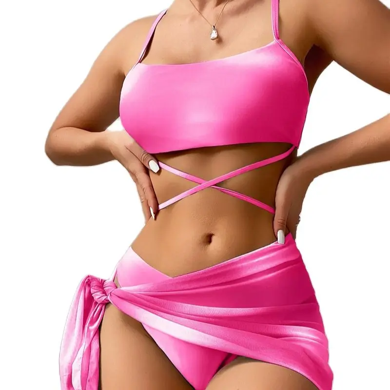 Bikinis Women Swimsuit Female 3 Pieces Swimwear Bikini Set Woman Swimming Bathing Suit with Beach Cover Up
Bikinis Women Swimsuit Female 3 Pieces Swimwear Bikini Set Woman Swimming Bathing Suit with Beach Cover Up