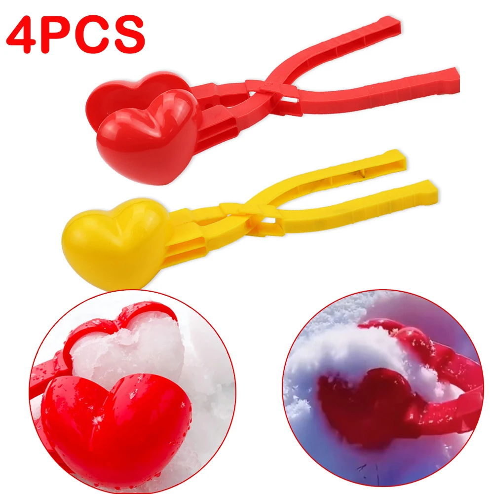 4pcs/lot Love Shape Snowball Clip Snow Clay Ball Maker Creative Snowballs Mold Snow Shovel for Kids Outdoor Sports Toys Gifts
4pcs/lot Love Shape Snowball Clip Snow Clay Ball Maker Creative Snowballs Mold Snow Shovel for Kids Outdoor Sports Toys Gifts