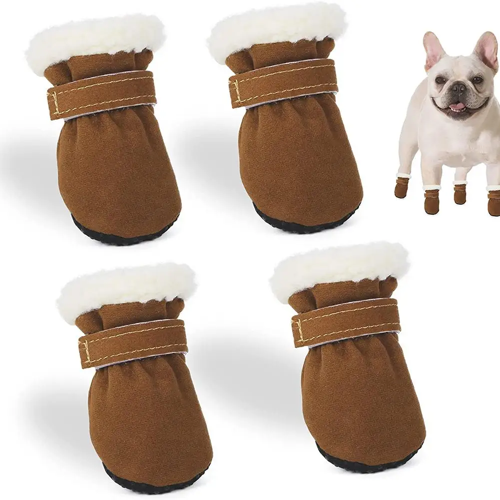 4 Pcs Winter Pet Warm Shoes Plush Thickened Wear-resistant Non-slip Snow BootiesFor Small Dogs Puppy Chihuahua Pet Paw Care
4 Pcs Winter Pet Warm Shoes Plush Thickened Wear-resistant Non-slip Snow BootiesFor Small Dogs Puppy Chihuahua Pet Paw Care