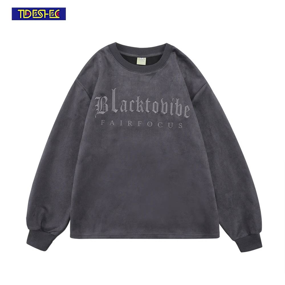 Harajuku 2022 Autumn Oversized Long Sleeve Mens Suede Embroidered Letter T Shirt Men Hip Hop Streetwear Cotton Men Clothing
Harajuku 2022 Autumn Oversized Long Sleeve Mens Suede Embroidered Letter T Shirt Men Hip Hop Streetwear Cotton Men Clothing