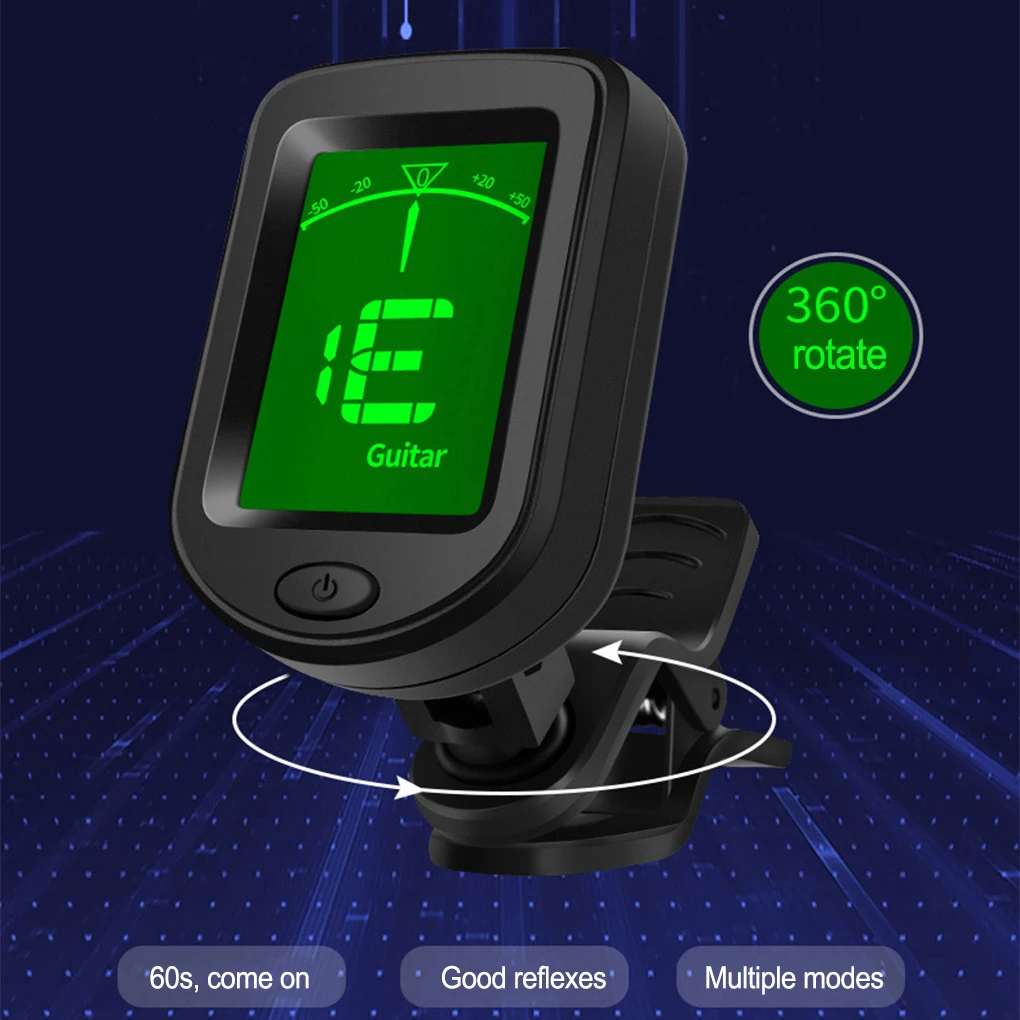 Guitar Tuner Data Display Musical Equipment Portable Instrument Accessory Clear Electric Clip-on 360 Rotation Sensitive Tuners
Guitar Tuner Data Display Musical Equipment Portable Instrument Accessory Clear Electric Clip-on 360 Rotation Sensitive Tuners