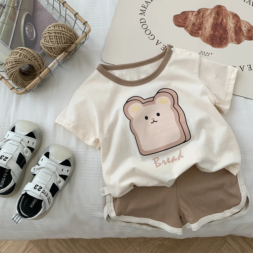 Korea Kids Clothes Suit Summer Boys Girls Outfits Cartoon Short Sleeve T-shirt Tops + Shorts Suit 2pcs Children Casual Tee Set
Korea Kids Clothes Suit Summer Boys Girls Outfits Cartoon Short Sleeve T-shirt Tops + Shorts Suit 2pcs Children Casual Tee Set