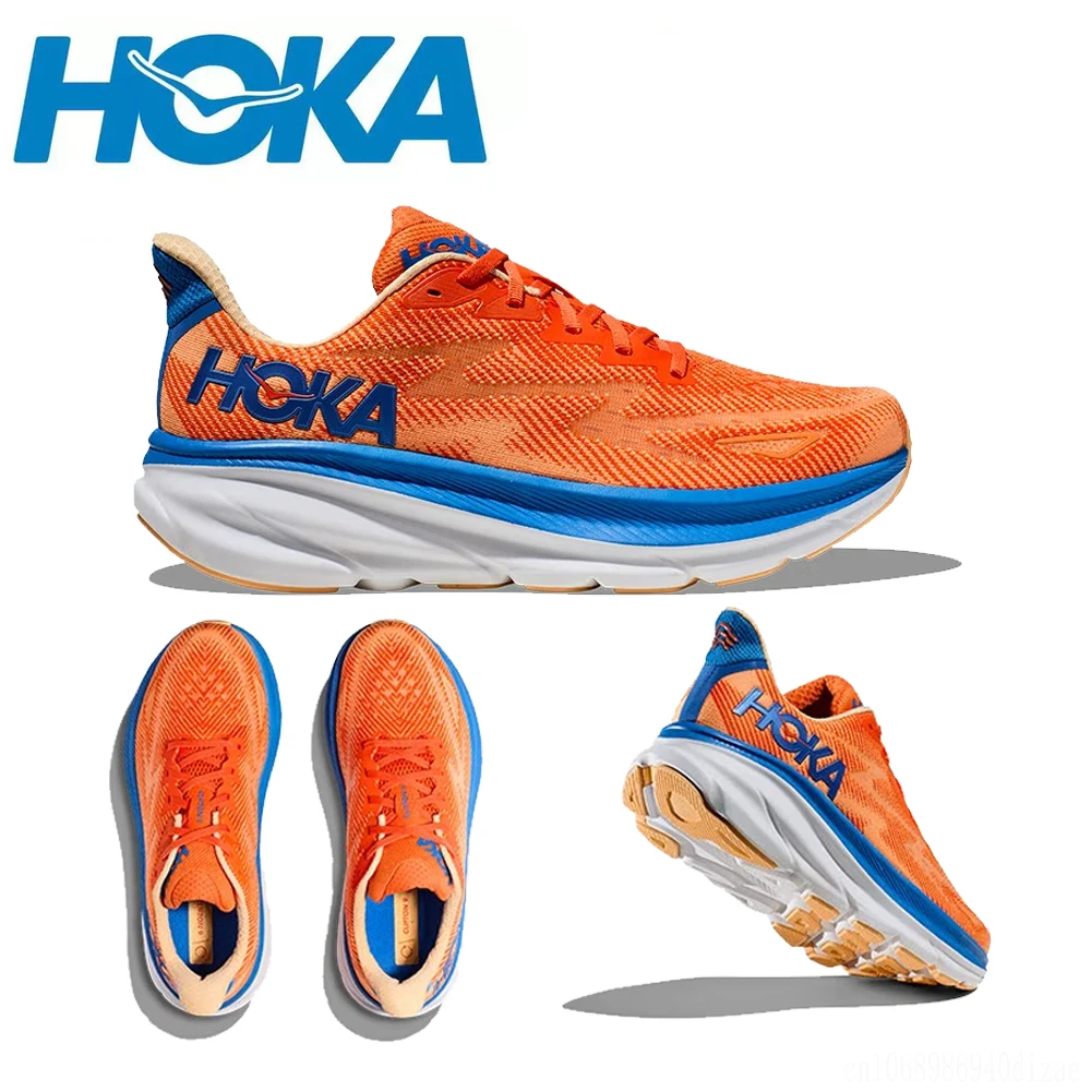 

New Hoka Clifton 9 Running Shoes Mens and Women's Lightweight Cushioning Marathon Absorption Breathable Highway Trainer Sneakers
