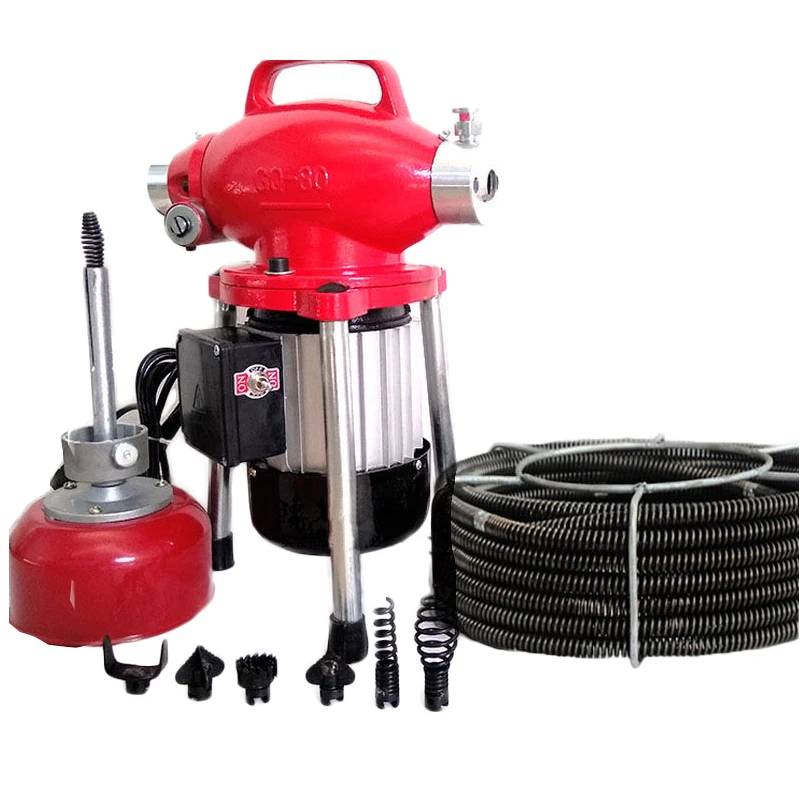 Electric drain snake sewer drainage dredge unblocking pipeline cleaning machine GQ-75
Electric drain snake sewer drainage dredge unblocking pipeline cleaning machine GQ-75