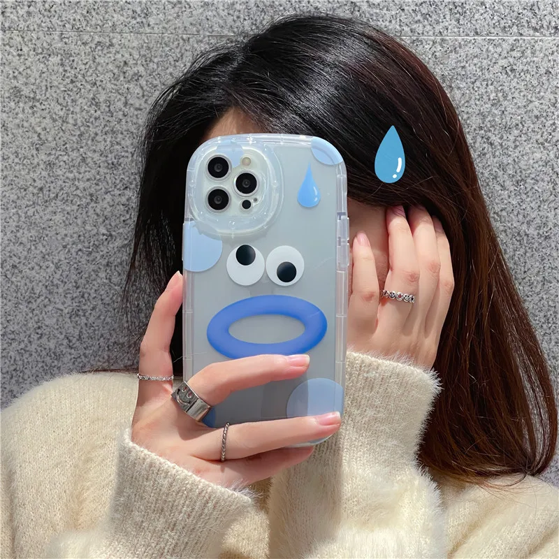 Cute Funny Blue Face Dual Layer Transparent Clear TPU Cases For iPhone 11 12 Pro 13pro 14Pro Max Camera Protected Silicone Cover
Cute Funny Blue Face Dual Layer Transparent Clear TPU Cases For iPhone 11 12 Pro 13pro 14Pro Max Camera Protected Silicone Cover