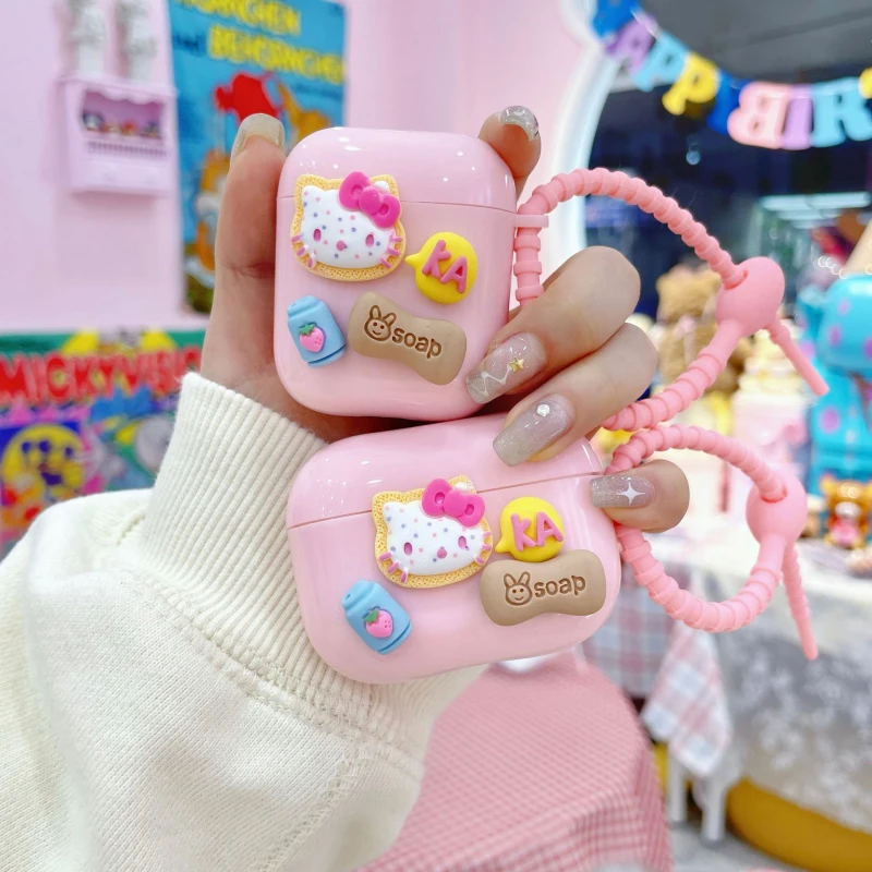Sanrios Hello Kitty Airpods Case Headphone 1 2 3 Pro Kawaii Pink Soap Iphone Earphone Cover Portable Bluetooth Shell Storage Box
Sanrios Hello Kitty Airpods Case Headphone 1 2 3 Pro Kawaii Pink Soap Iphone Earphone Cover Portable Bluetooth Shell Storage Box