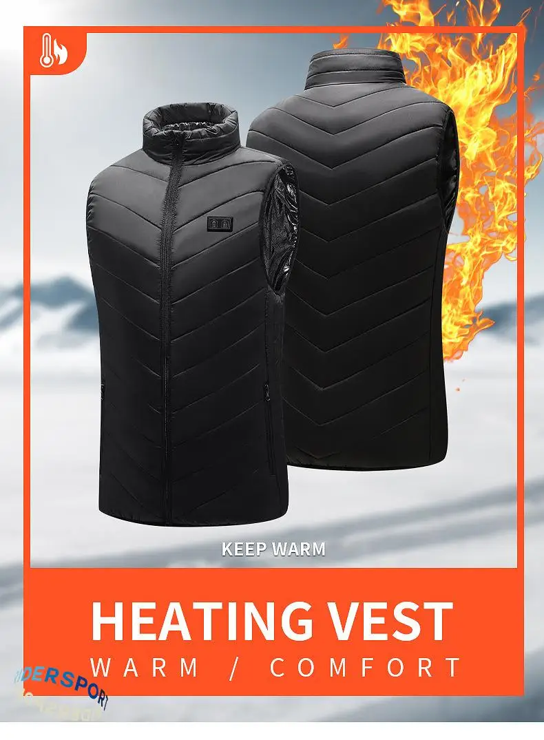 2022 15 Heating Zones Washable Winter Sleeveless Jacket Men WOMEN Winter Electric Heating Vest Body Warmer For Sports Hiking
2022 15 Heating Zones Washable Winter Sleeveless Jacket Men WOMEN Winter Electric Heating Vest Body Warmer For Sports Hiking