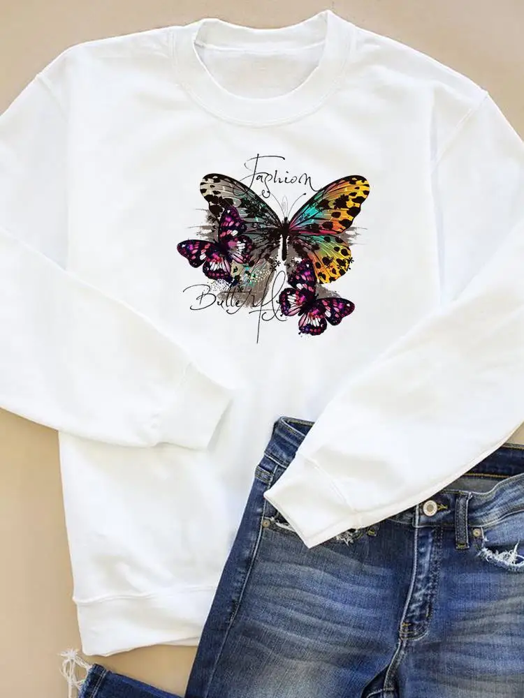 Sweet Butterfly Letter Trend Graphic Clothes Autumn Spring Print Fashion Women Casual Sweatshirts Wear Clothing Pullovers
Sweet Butterfly Letter Trend Graphic Clothes Autumn Spring Print Fashion Women Casual Sweatshirts Wear Clothing Pullovers