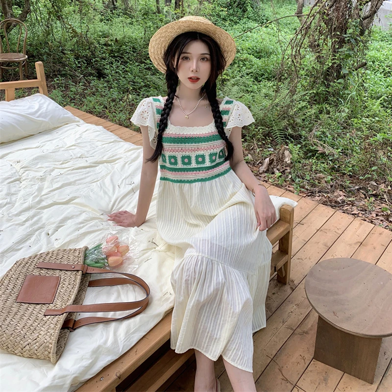 Vintage first love department milk sweet square neck dress women's dress summer 2022 new fairy medium length vest skirt
Vintage first love department milk sweet square neck dress women's dress summer 2022 new fairy medium length vest skirt