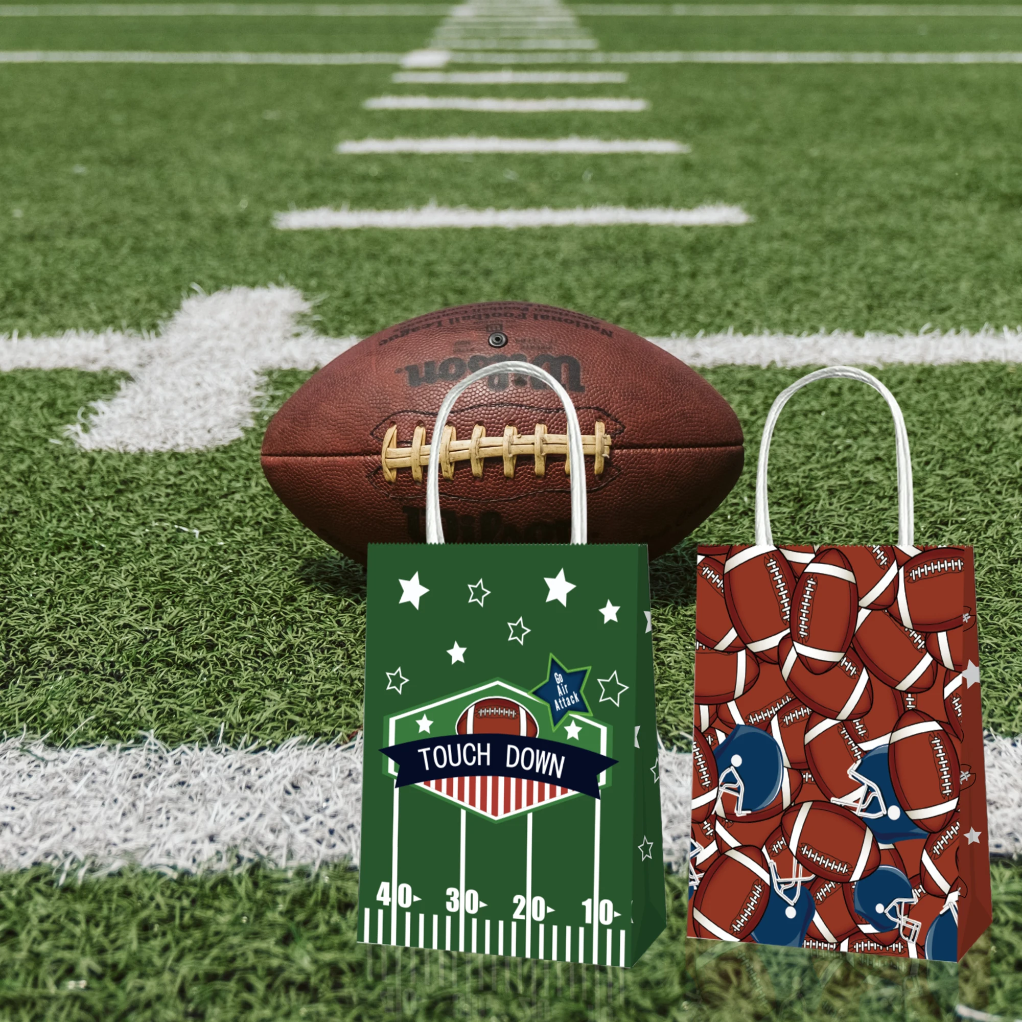 BD073 12Pcs Rugby Sports Game American Football Birthday Party Candy Packing Paper Tote Gift Bags Baby Shower Party Supplies
BD073 12Pcs Rugby Sports Game American Football Birthday Party Candy Packing Paper Tote Gift Bags Baby Shower Party Supplies